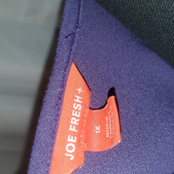 2 For $20 Joe Fresh dark purple top 💜 - Picture 4 of 4